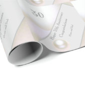 30e bruiloft Jubileum Pearl Cadeaupapier (Rol Hoek)