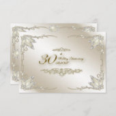 30e bruiloft Jubileum RSVP (Voorkant / Achterkant)