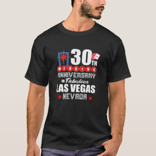 30e bruiloft Jubileum Vegas Paar 30 jaar Veg T-shirt
