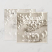 30e bruiloftsjubileum viering met parels kaart (Voorkant / Achterkant)