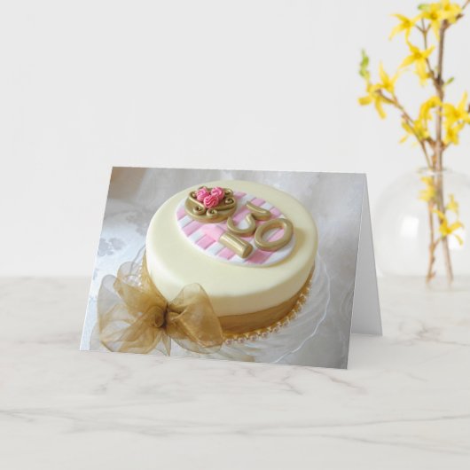 '30e carte d'anniversaire' (Fleur jaune)