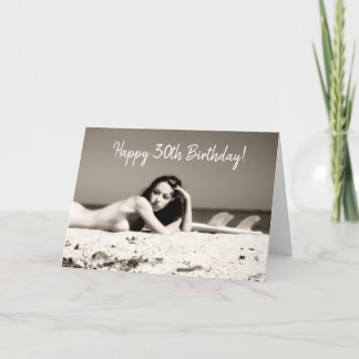 30e carte d'anniversaire pour célibataire