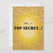 30e Enterprise Party Gold Bokeh String Lights Kaart (Achterkant)