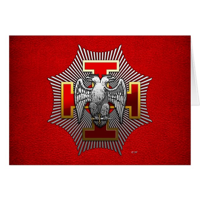 30e graad: Knight Kadosh (Voorkant Horizontaal)