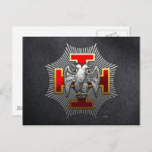 30e graad: Knight Kadosh Briefkaart (Voorkant / Achterkant)