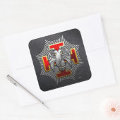 30e graad: Knight Kadosh Vierkante Sticker (Envelop)