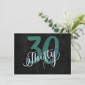 30e Groen | Aangepaste geboortedag-Jubileum | Kaart (Staand voorkant)