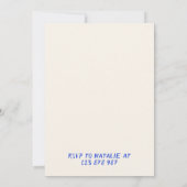 30e Hand Getrokken Blauwe Bog Martini Doddle Verja Kaart (Achterkant)