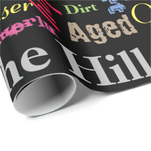 30e Happy Birthday in een graffiti-stijl Cadeaupapier