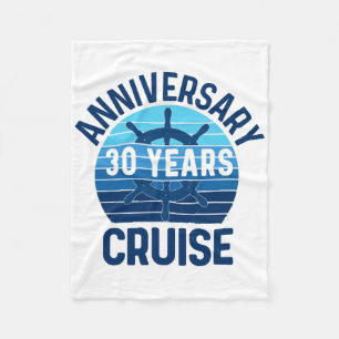 30e huwelijksverjaardag Cruise 30 jaar koppels V Fleece Deken