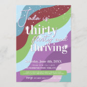 30e Invitation anniversaire Trente Flirty et prosp (Devant)