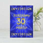 30e invitation de fête d'anniversaire (Debout devant)