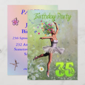 30e invitation de fête d'anniversaire (Devant / Derrière)