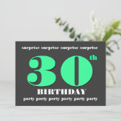 30e Invitation de la fête d'anniversaire SURPRISE (Debout devant)
