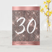 30e Joyeux Anniversaire Carte Chic tendance (Fleur jaune)