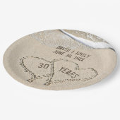 30e Jubileum Beach Hearts Paper Bord (Gekanteld)
