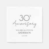 30e Jubileum Minimaal Servetten (Voorkant)