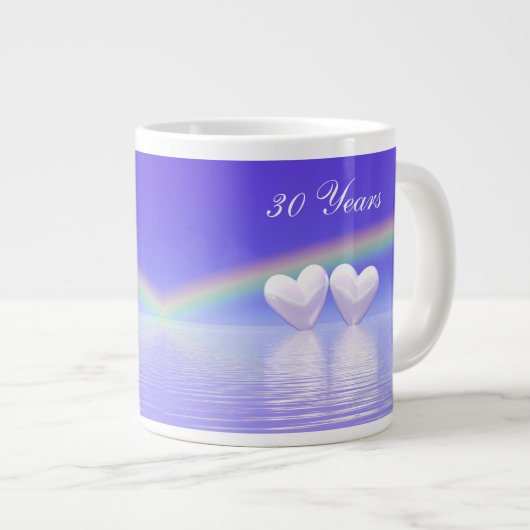 30e Jubileum Parelharten Jumbo Mok (Voorkant rechts)