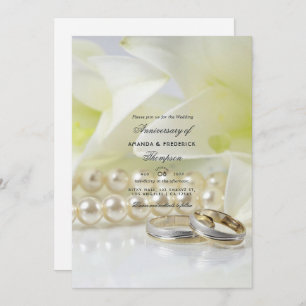 30e Jubileum Pearl Wedding Kaart