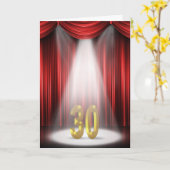 30e Jubileum spotlight Gefeliciteerd Kaart (Gele Bloem)