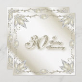 30e Jubileum Uitnodiging Kaart (Voorkant / Achterkant)