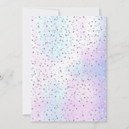 30e Jubileum voor bruiloft Parelharten Confetti Kaart (Achterkant)