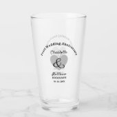 30e Parelbruiloft Jubileum Gift Personalized Glas (Achterkant)