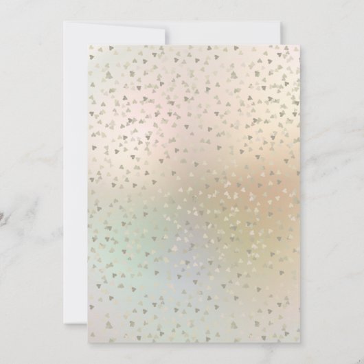 30e Parelbruiloft Jubileum Harten Confetti Save The Date (Achterkant)