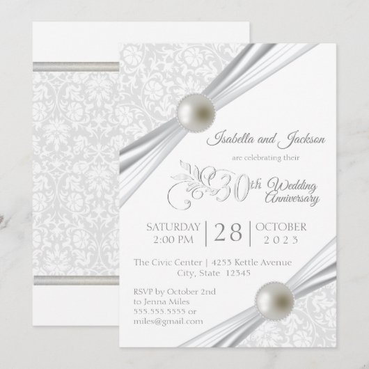 30e Pearl-Jubileum Kaart (Voorkant / Achterkant)