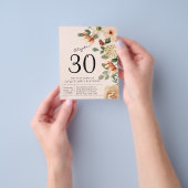 30e  strand van Floral, 30e verjaardag Flyer (Hand)