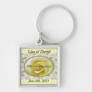 30e trouwdag met behoud van de date key chain w sleutelhanger