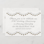 30e trouwdag parel slinger uitnodiging (Voorkant / Achterkant)