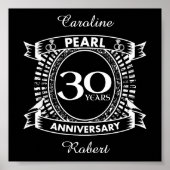 30e trouwdag parelkreeft poster (Voorkant)