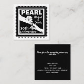 30e trouwdag zwart-wit romantisch informatiekaartje (Voorkant / Achterkant)