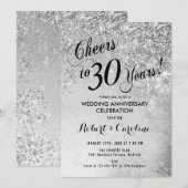 30e trouwdagjubileum Zilver Kaart (Voorkant / Achterkant)