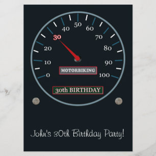 30e uitnodiging van de Birthday Party