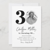 30e uitnodiging van de Birthday Party | 30e verjaa (Voorkant)