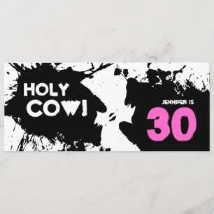30e uitnodiging van de Birthday Party - Heilige Ko