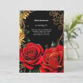 30e uitnodiging van de verjaardag (Staand voorkant)