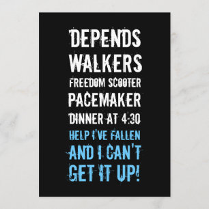 30e uitnodiging van het Oude Man van de verjaardag