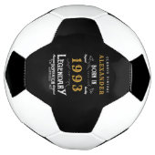 30e verjaardag 1993 Monogram Naam Legendary Voetbal (Gedraaid)