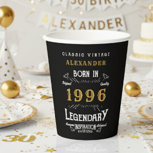 30e verjaardag 1996 Legendarische Retro Papieren Bekers