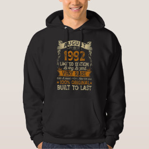 30e verjaardag 30 jaar oud Geweldige sinds 19 augu Hoodie