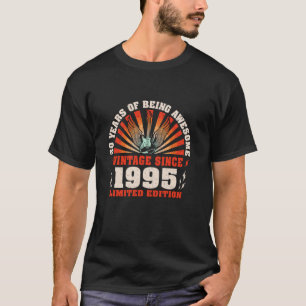 30e verjaardag 30 jaar oude gitaarliefhebbers t-shirt