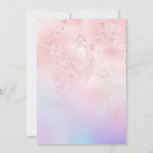 30e verjaardag ballonnen op holografisch en roze kaart (Achterkant)