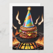 30e verjaardag BBQ uitnodigingen (Voorkant / Achterkant)