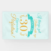 30e verjaardag beter met leeftijd spandoek (Horizontaal)