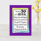30E VERJAARDAG BOVEN DE HEUVEL? KAART (Gele Bloem)