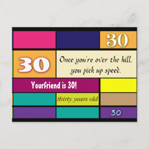 30e verjaardag Briefkaart