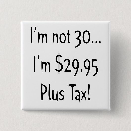 30e verjaardag Button (Voorkant)